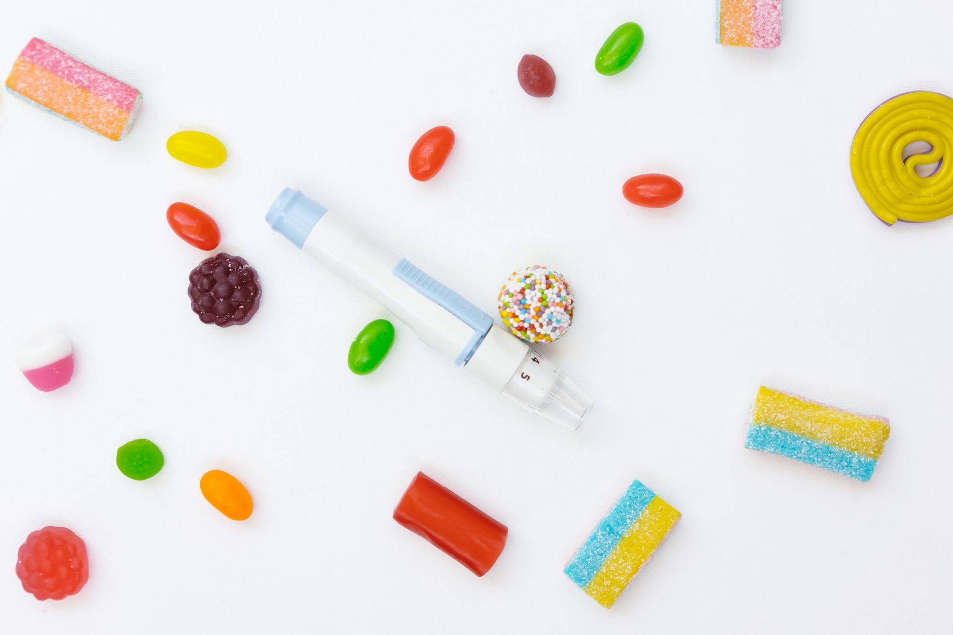 A person choosing healthy food options to improve A1C test results.